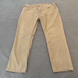 Levis 559 Jeans Mens‎ 40x30 Tan Relaxed Straight Fit 100% Cotton Casual Zip Fly